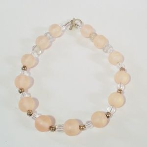 Pink beaded necklace